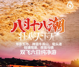 華東五市、 禪意牛首山、黿頭渚、錢塘觀潮 水鄉(xiāng)烏鎮(zhèn)雙飛六日純凈游